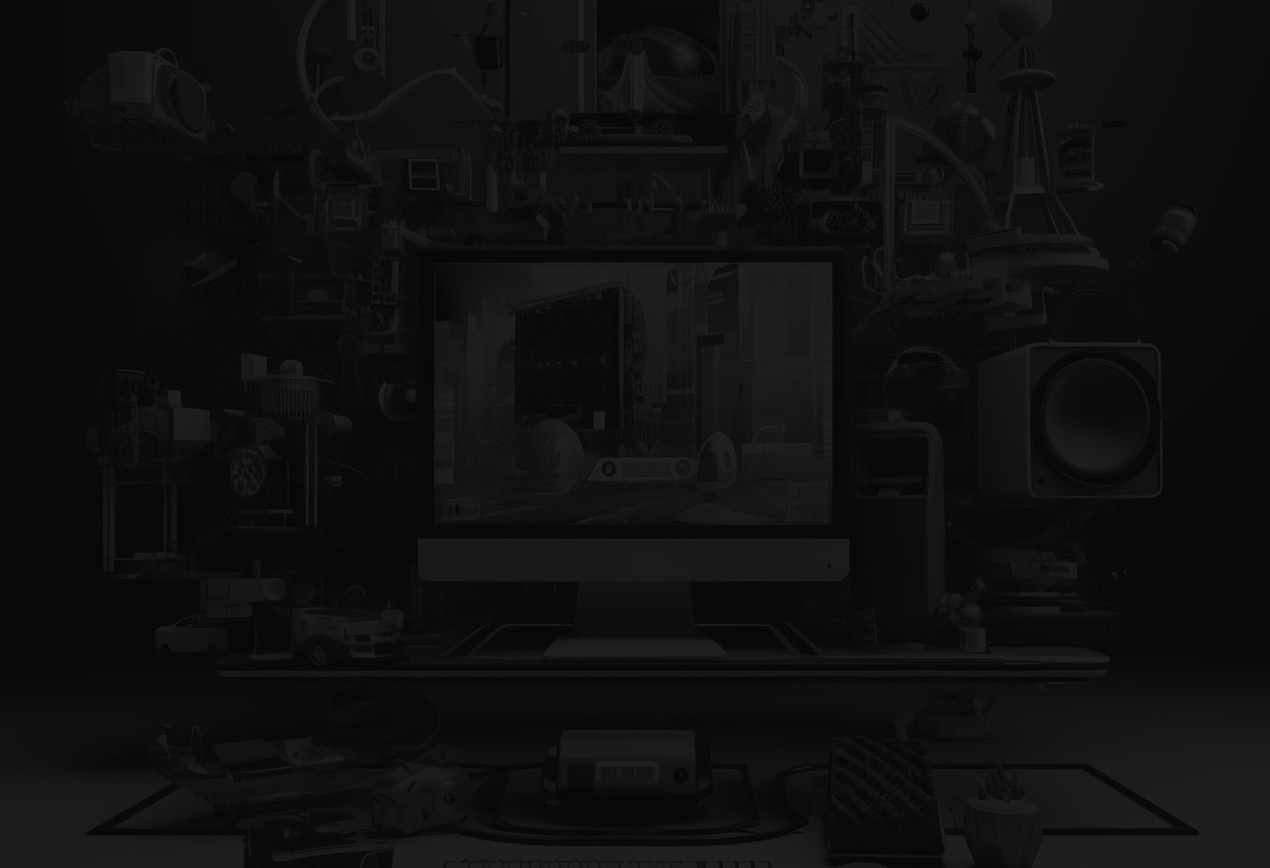3d-workstation-with-computer-peripheral-devices